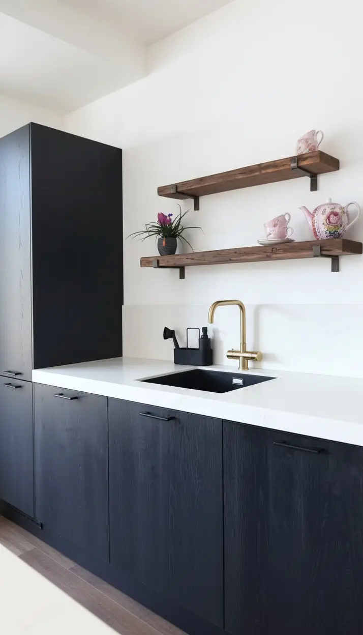 Wandplank op maat van oud eikenhout