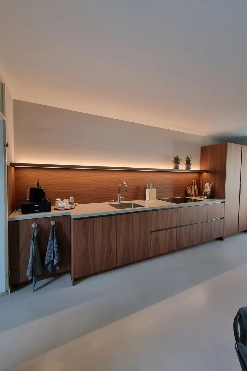 Blinde wandplank met LED verlichting. | De Betoverde Zolder